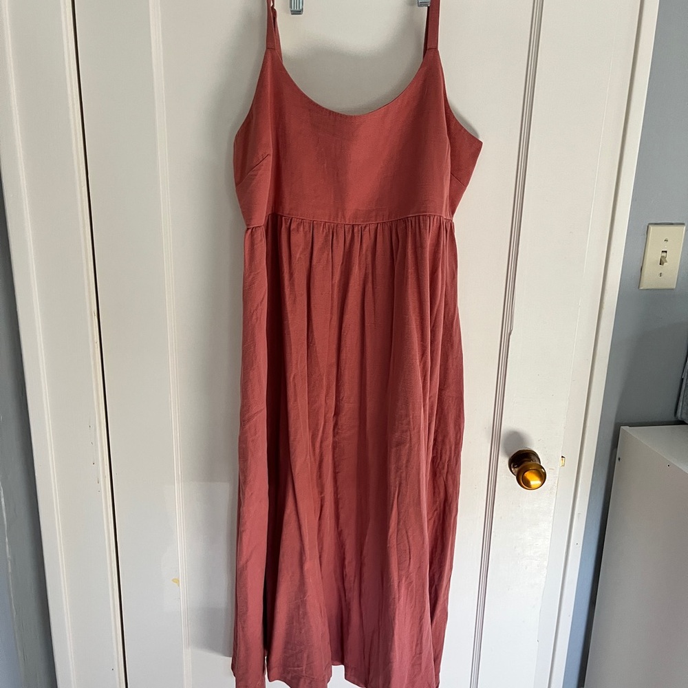 Hatch Coral Textured Dress